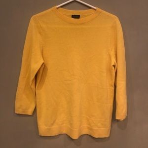 TALBOTS YELLOW SWEATER- LARGE